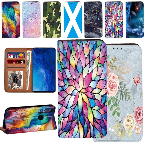 Printed leather phone cover - leather,