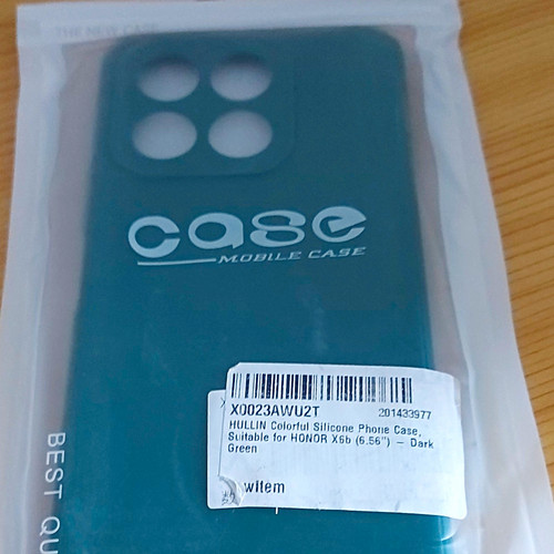 Case dark green silicone - dark, back