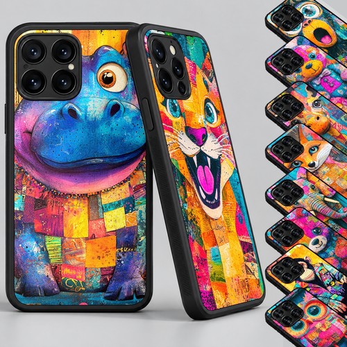 Cute animals patchwork art - cute,